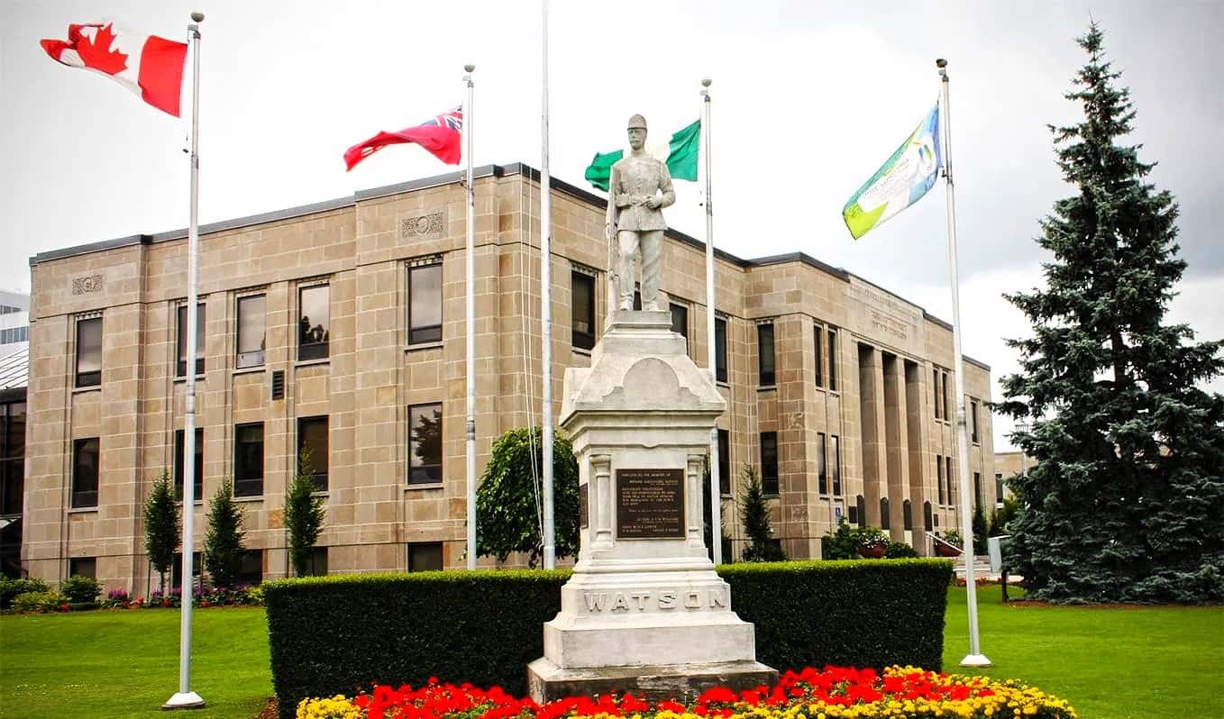 St Catharines city hall statue