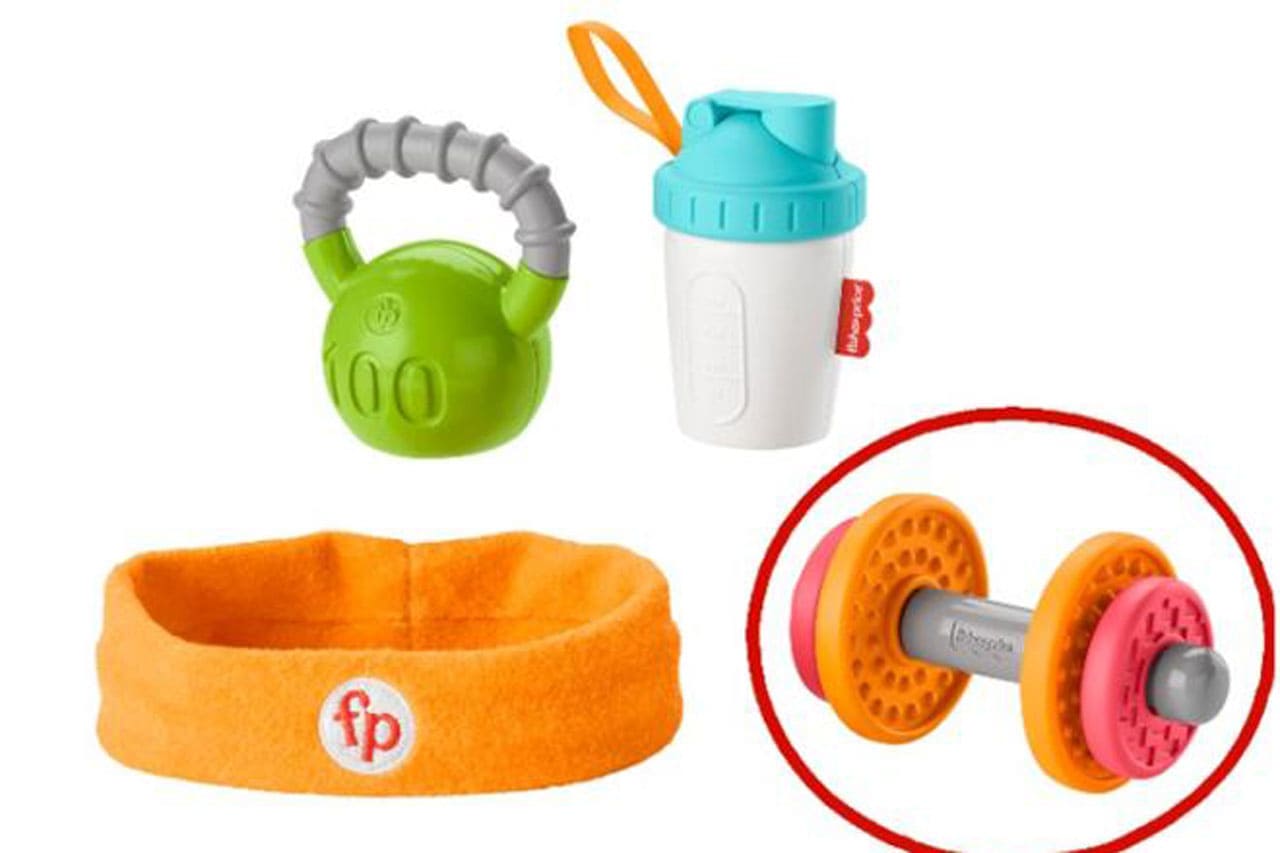 recall fisher price baby biceps