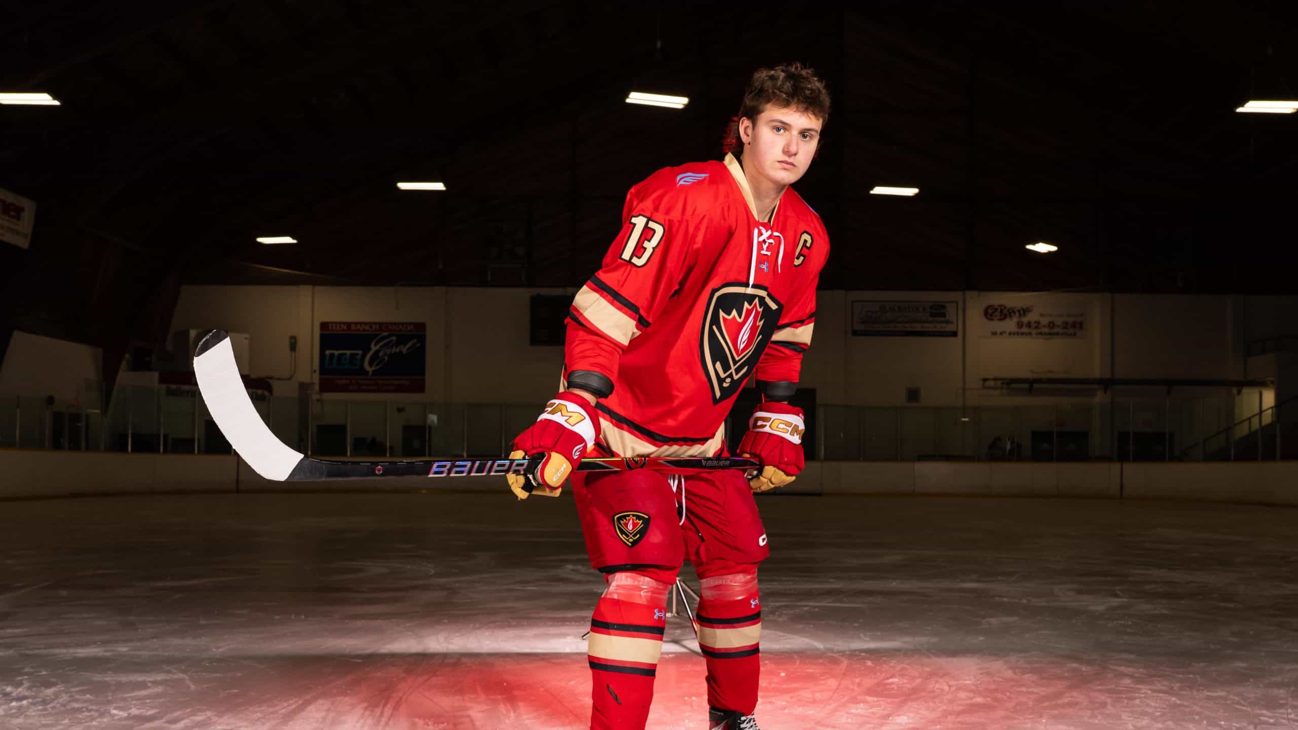 Tanner Adams with the Hill Academy